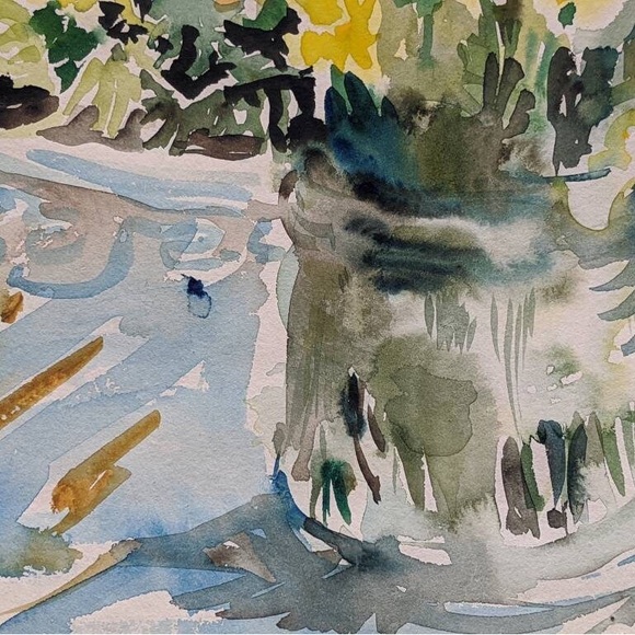 Vintage Floral Watercolour Painting of Wildflowers, 11x15” Unframed - Picture 2 of 8